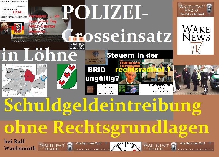 POLIZEI-Grosseinsatz in Lhne - Schuldgeldeintreibung ohne Rechtsgrundlage sm